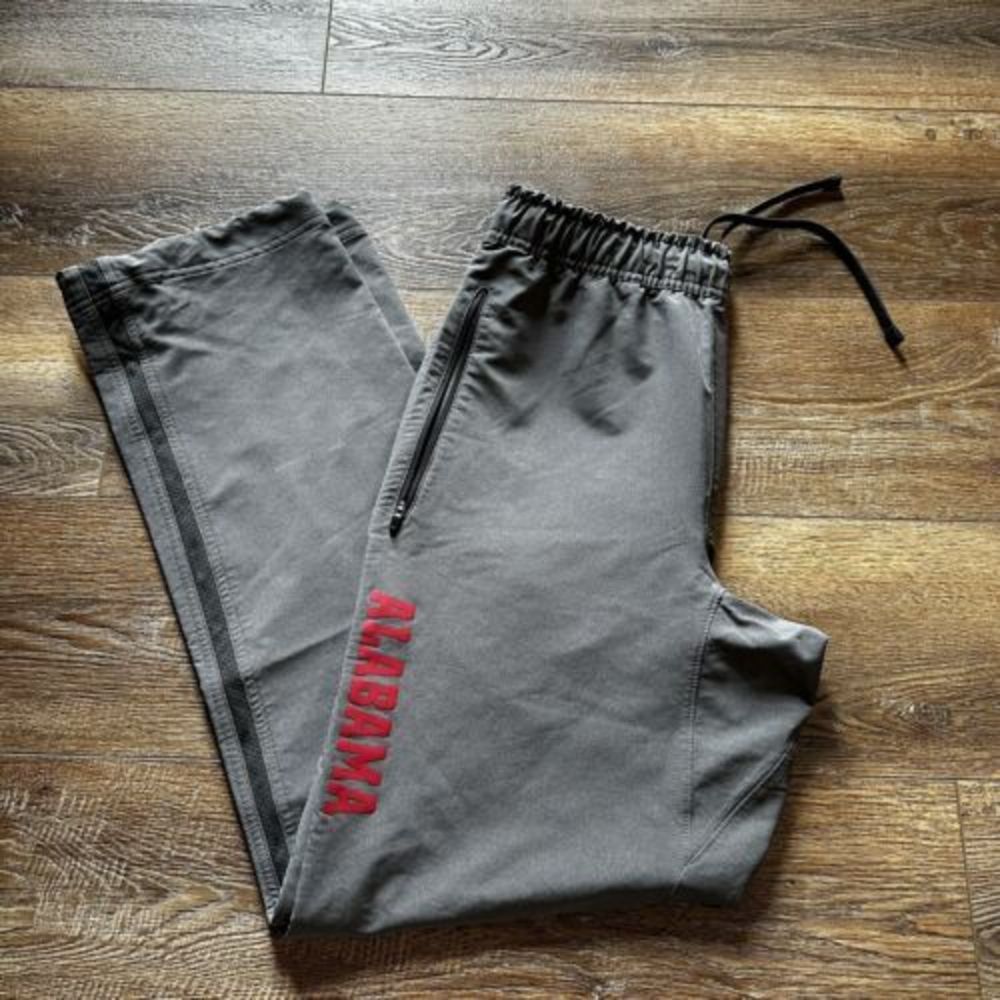 Alabama Crimson Tide Pants Small Nike Dri Fit Track Pants Ripcord Leg Zip Pocket